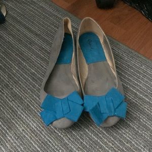 Blue and Grey Flats